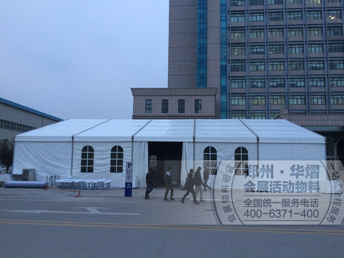 长垣劳斯莱斯试驾活动华熠搭建20米跨度篷房