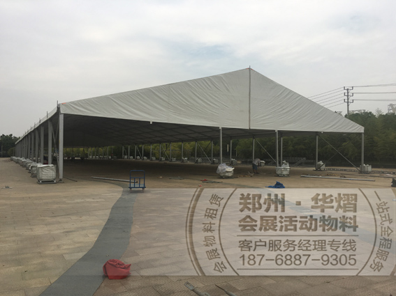 武汉光谷魔码幻城开盘20米25米跨度篷房搭建
