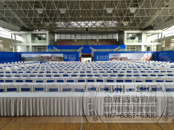 <b>郑州11中会议现场长条桌贵宾椅出租</b>