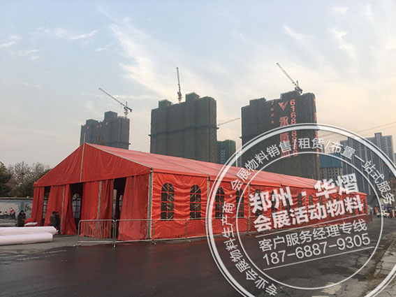 <b>永威城安置房选房活动篷房桌椅铁马出租</b>